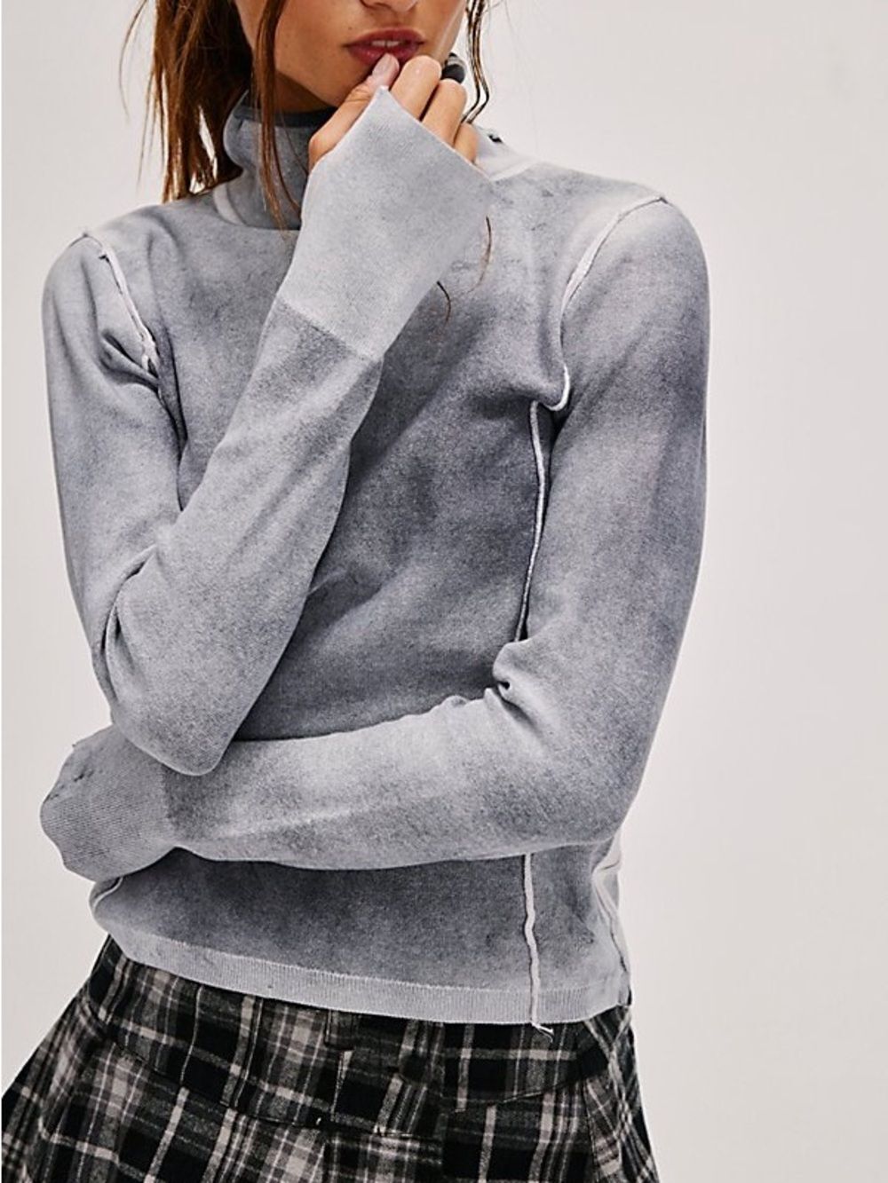 Free People We the Free Robbie Turtleneck Sweater Bohemian Layering Boho Small
